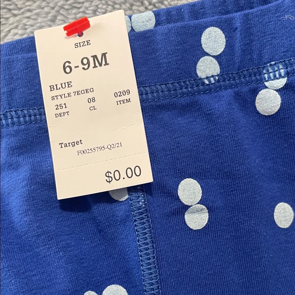 NWT Christian Robinson Kids Cream and Blue Matching Set Size 6-9 Month